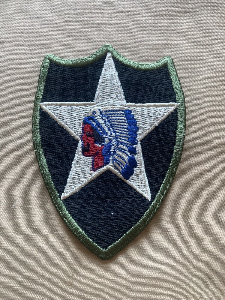 2nd US Infantry Division OD border (REPRODUCTION)
