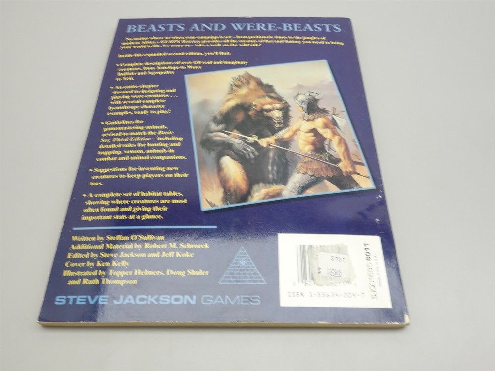 GURPS - Steve Jackson Games: Bestiary, Second Edition