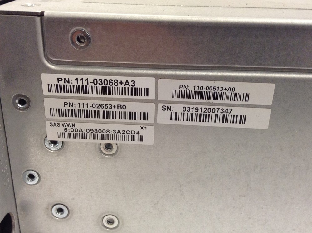 NetApp NAJ-1502 12 Bay 3.5" SAS Storage Disk Array w/ 2x 111-03736+F7 Controller