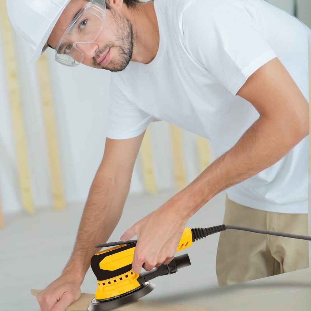 Electric Random Orbital Sander Brushless 350W 3A Multi-function Variable Speed C