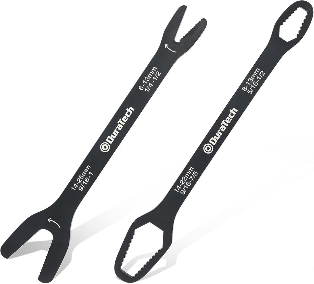 Universal Wrench Set, Multi-functional Doule Box&Open End, Black
