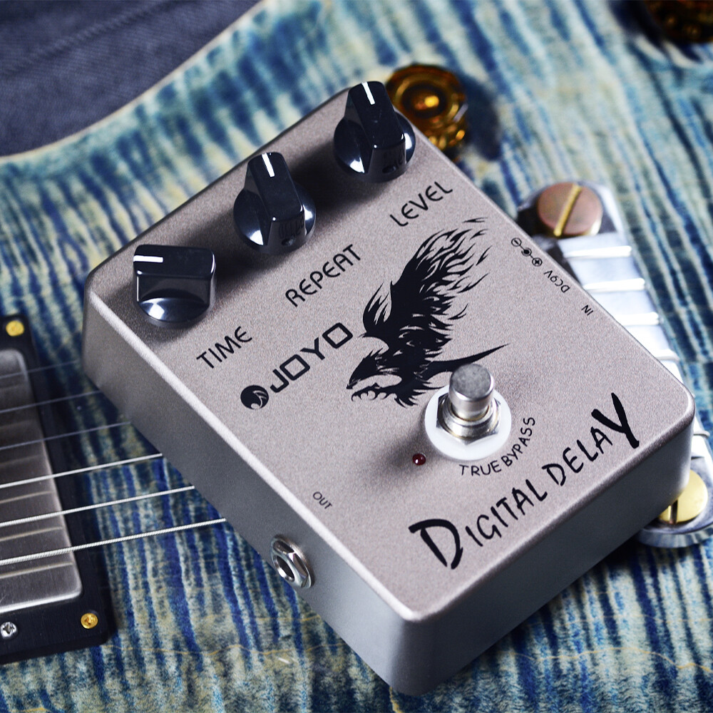 JOYO Digital Delay Guitar Pedal Range True Bypass Time/Repeat/Level Open Box