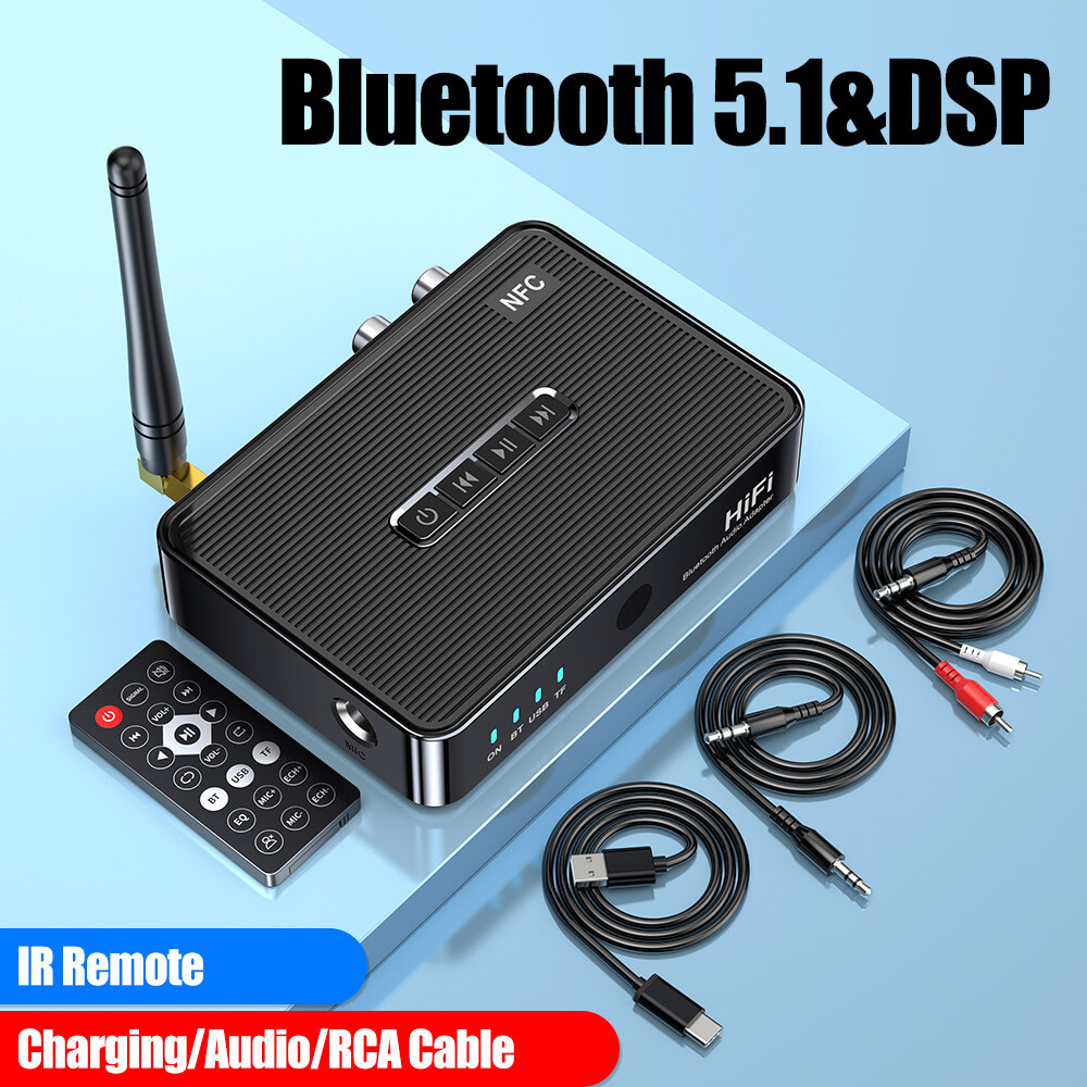 Long Range Bluetooth Receiver HiFi Audio Adapter for Home Music Streaming Stereo