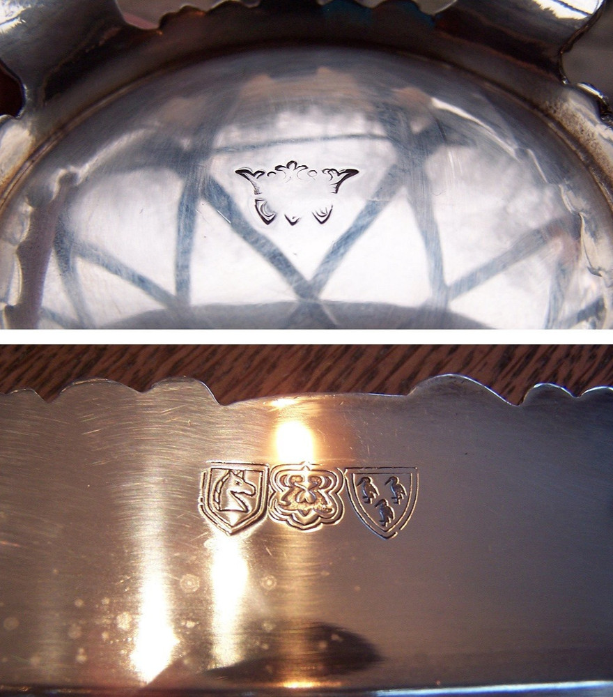 Vintage Melon Pattern Silverplate Coffee & Tea Service w Melon Bakelite Finials