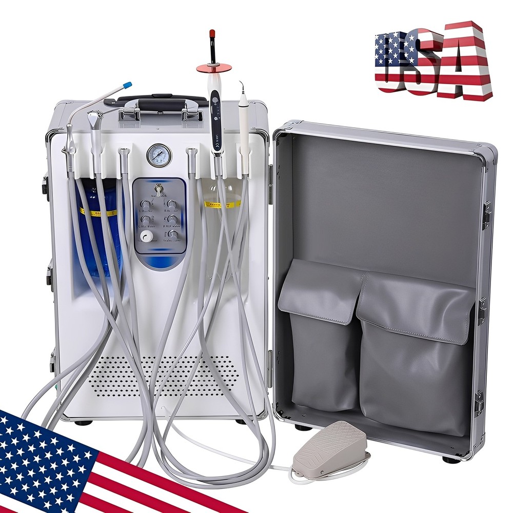 Dental Unit System with Built-in Air Compressor+Mobile Suction Unit System