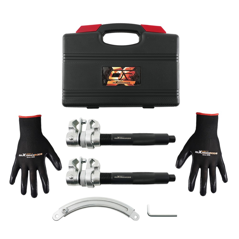 Coil Spring Compression Tool Set 2646lbs Capacity 220-310mm Adjustable 3PCS