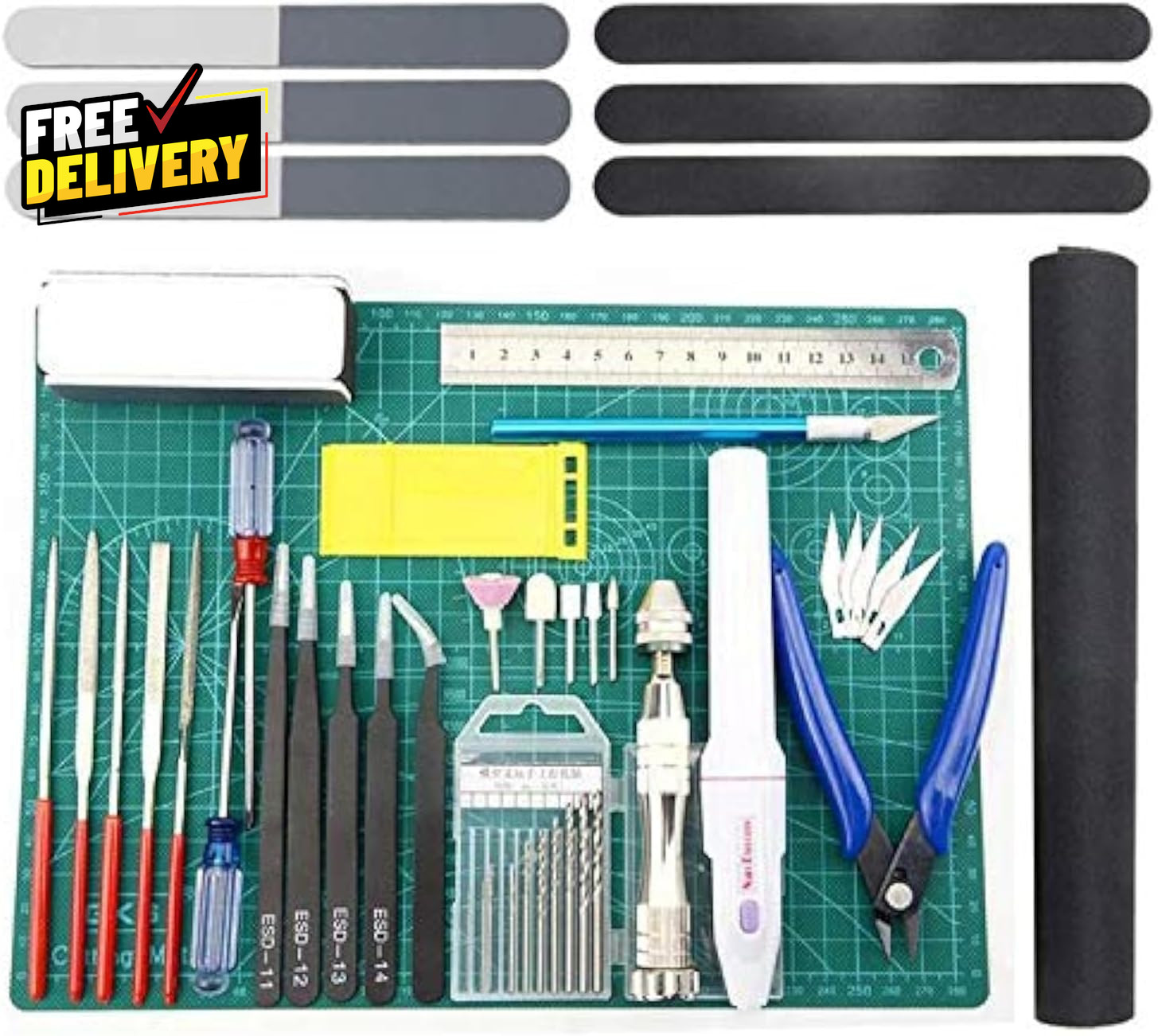 33 PCS Professional Model Tools Kit Hobby Craft Building Repair Set for Model