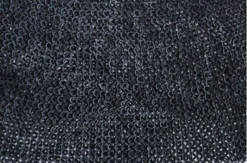 9MM Black Chainmail Sheet Round Riveted Flat Washer /Solid Rings X-mas Gift