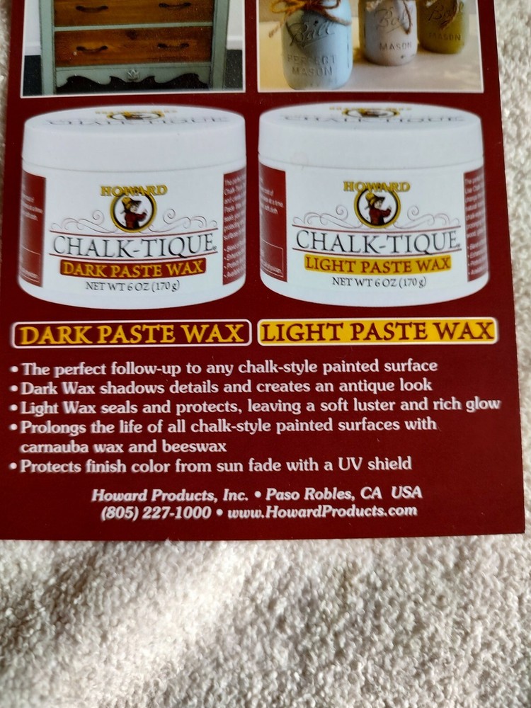 HOWARD'S Chalk-Tique Light Paste Wax