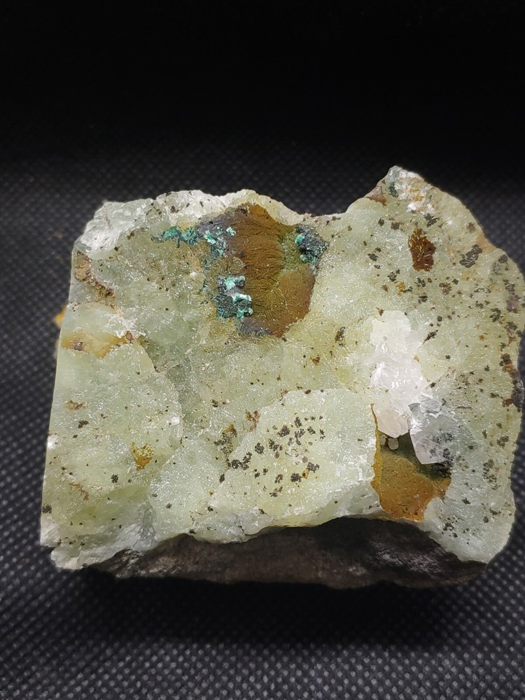 Prehnite W/ Malachite Specimen