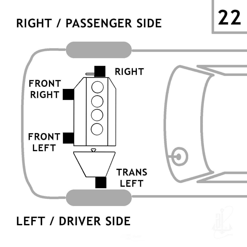 Engine Torque Strut Mount-Mount Bracket Anchor 3104