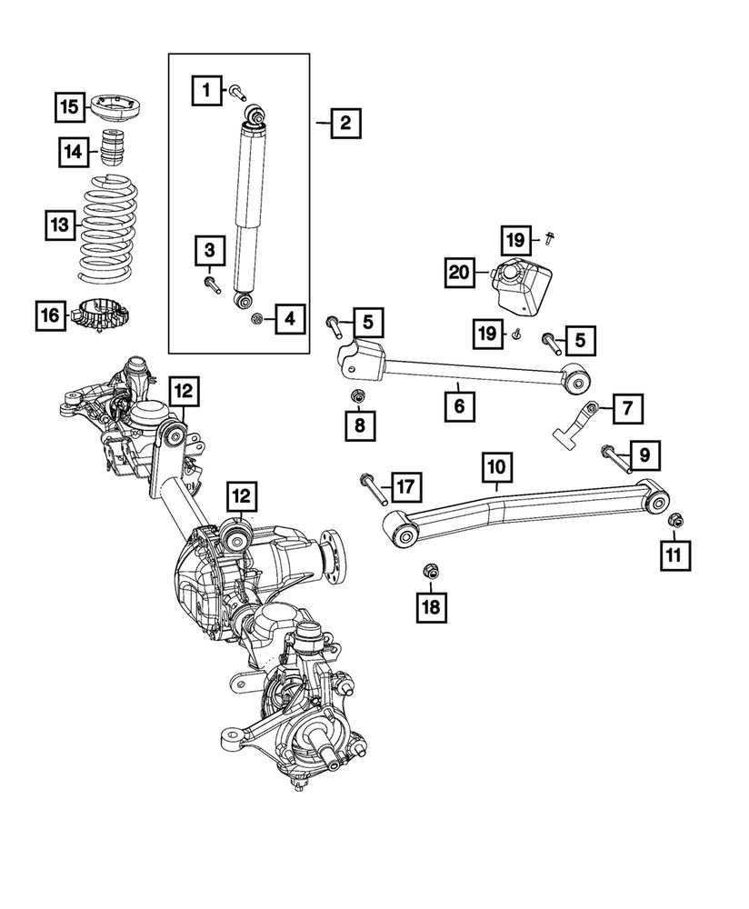 Genuine Mopar Control Arm Bushing 68332999AB