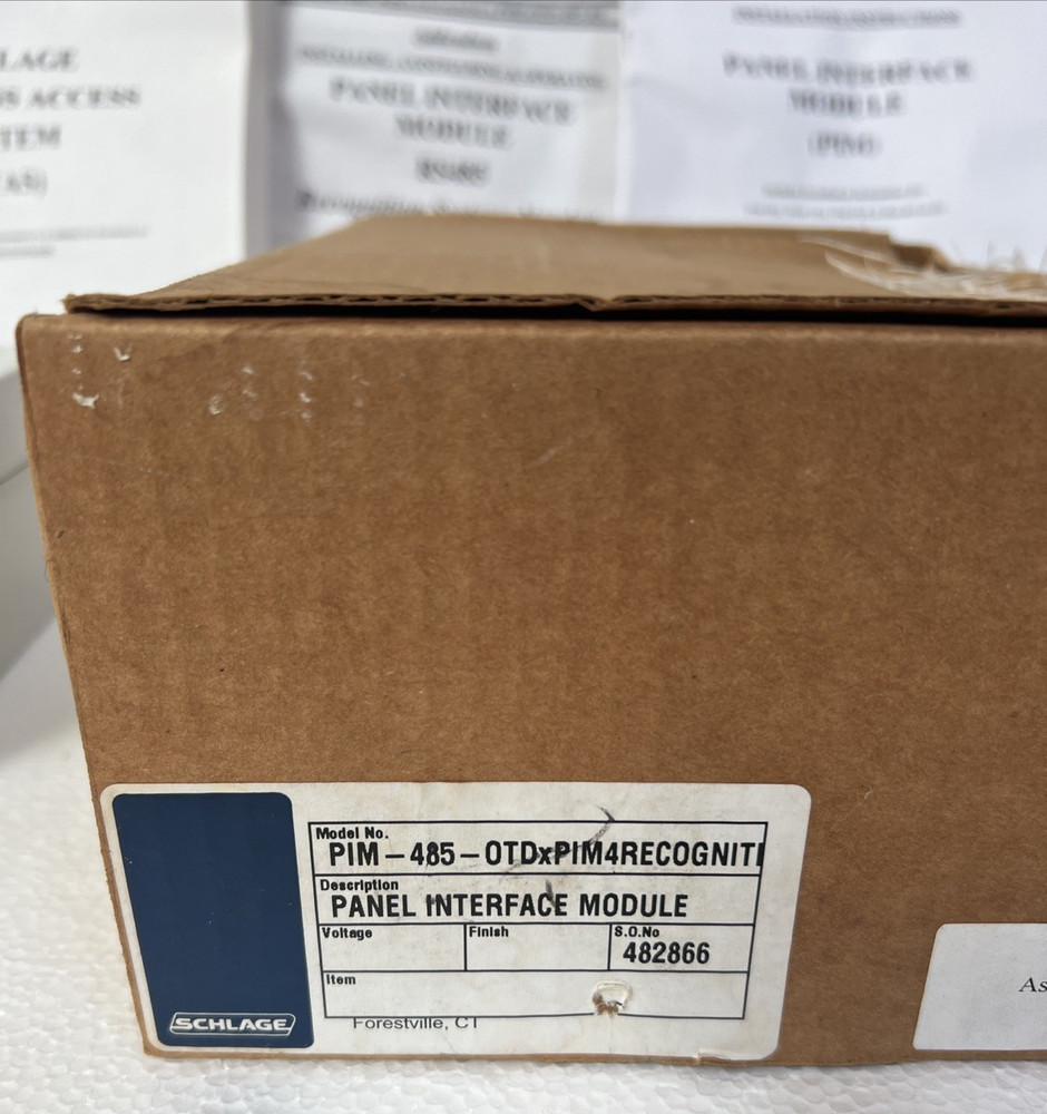 Schlage PIM-OTDx-PIM 4 RECOGNITION 485-RS Panel Interface Module Rare!