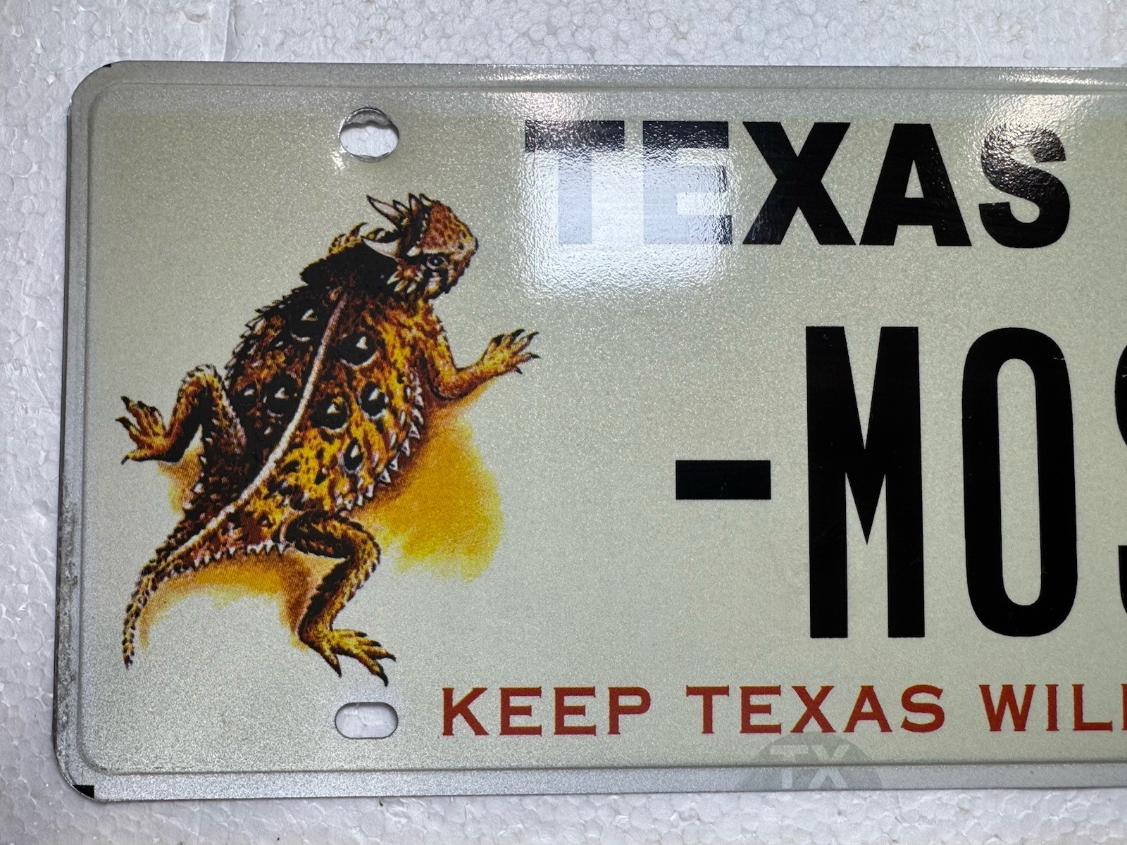 Souvenir Texas Full Size Sample License Plate - Most- Keep Texas Wild