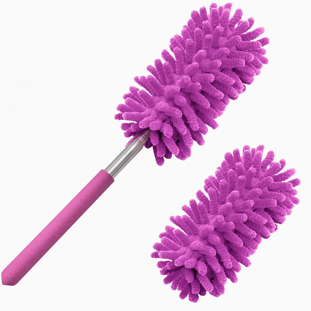 Microfiber Duster for Cleaning, Tukuos Hand Washable Dusters with 2pcs Replaceab