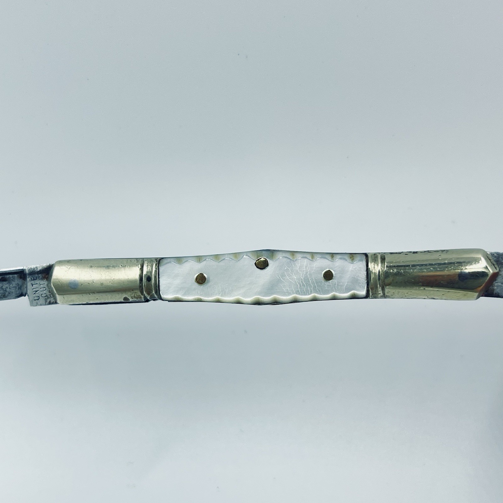 Vintage United Cut Co Germany Carved Pearl Pen Pocket Knife