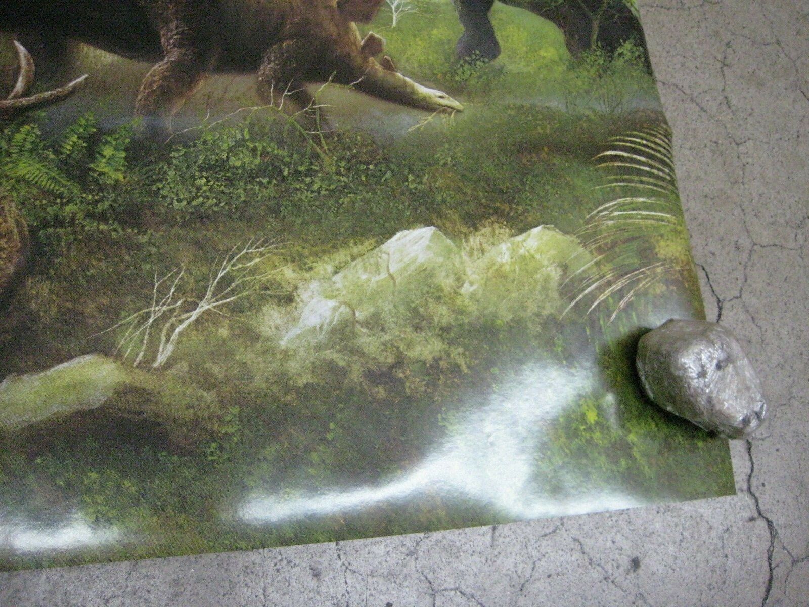 Prehistoric Dinosaurs Poster Vintage 1987 Jurassic T-Rex C1747