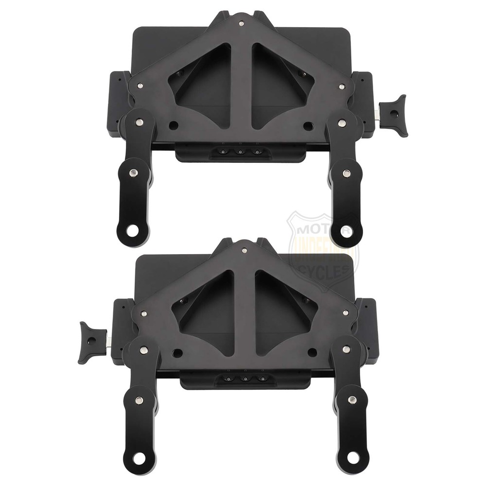 Motorcycle SaddleBag Brackets Quick Release Lockable Mounting System Universal