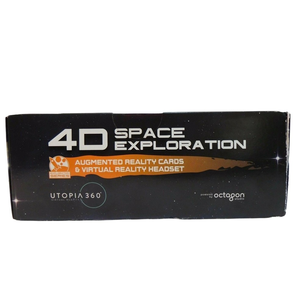 4D Space Exploration Augmented Reality Cards and Virtual Reality Headset NIP