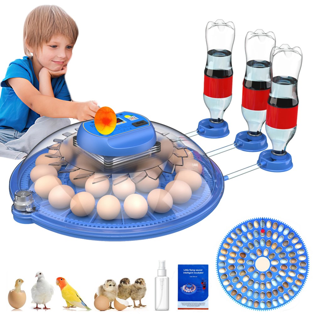 26-52 Eggs Automatic Incubator，Upgrade Automatic Water Adding，360 Degree View