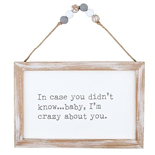 Beaded Hanging Sign (Crazy about You)