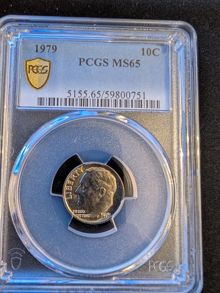 1979-P 10C Roosevelt Dime, Graded, MS65