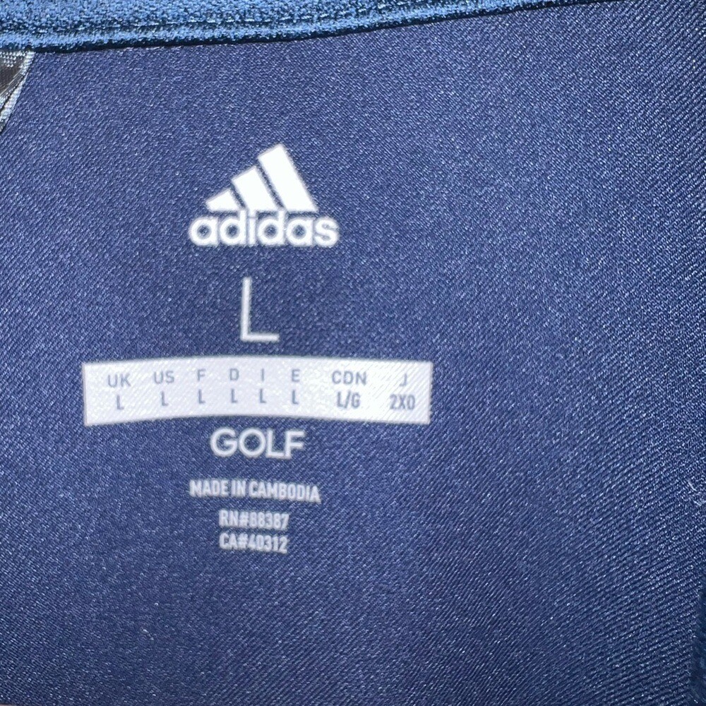 Adidas Golf Blue Half-Zip Sweater