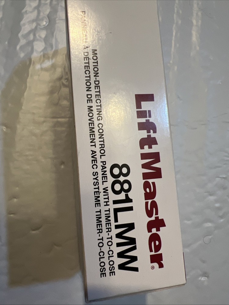 Liftmaster 881LMW Motion Detecting Control Panel Push Button Light Switch