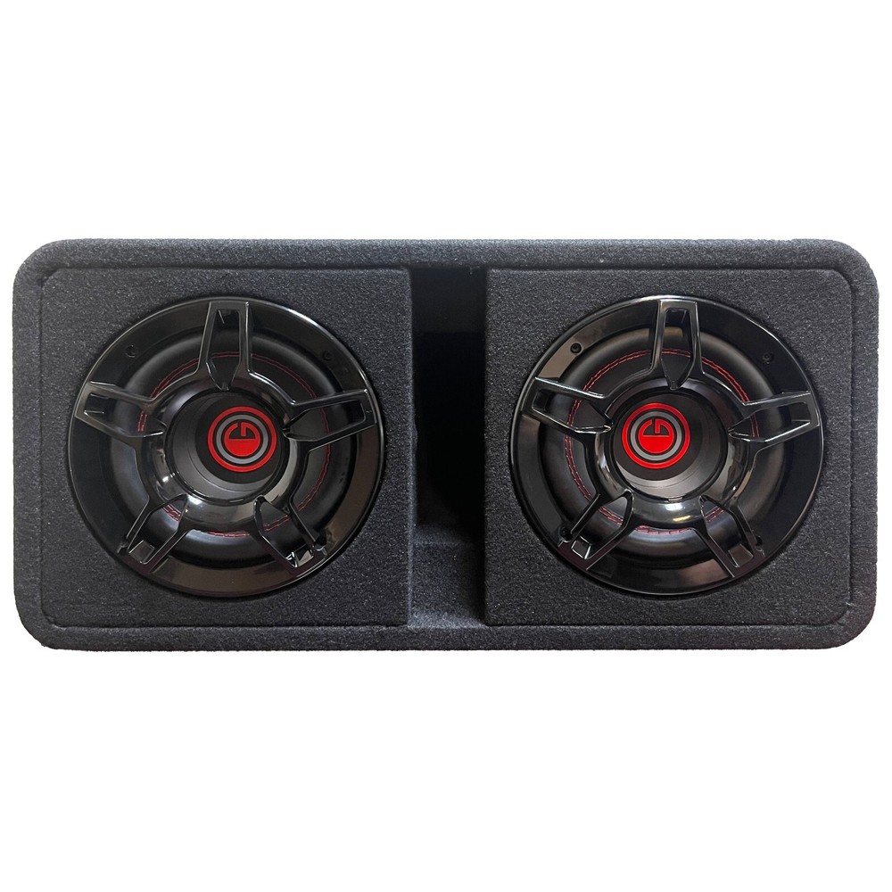Gravity G8BD2 Dual 8" 1200W Active Powered Car Sub Enclosure Ported Subwoofer