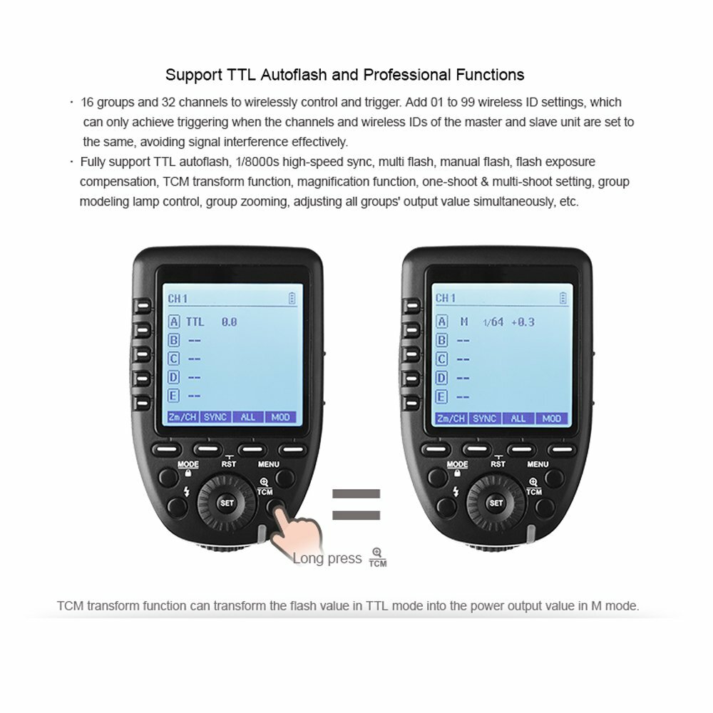 Godox XPro-O 2.4G TTL Flash Transmitter Trigger For Olympus Panasonic Camera
