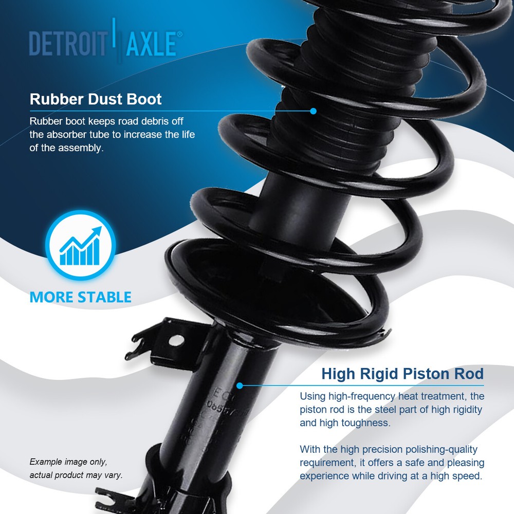 2 Front Struts & Coil Spring Sway Bar Link Kit for 2004-11 Chevy Aveo Aveo5 1.6L