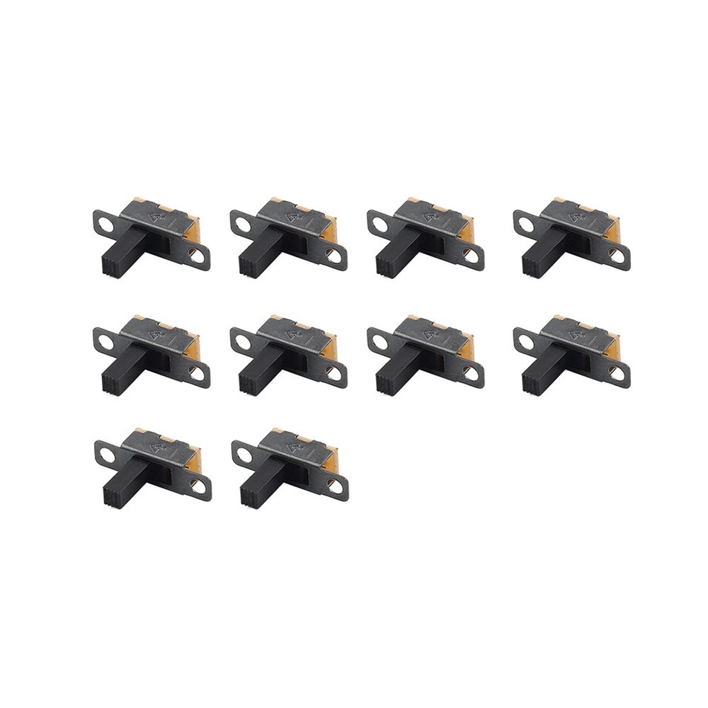10Pcs 2 Position On/Off SPDT 3 Terminal PCB Panel Mini Vertical Slide Switch