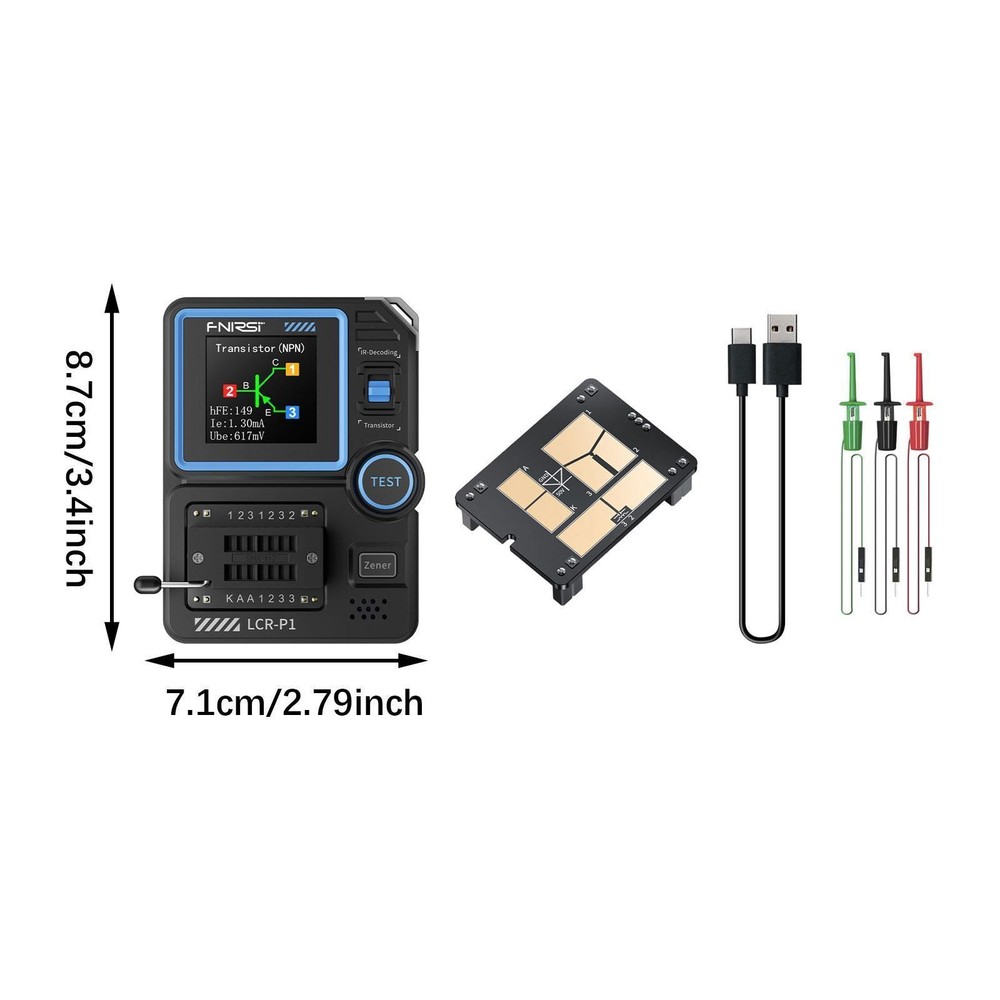 Transistor Tester Kit Transistor Meter Automatic Checker Utility Tool Electronic