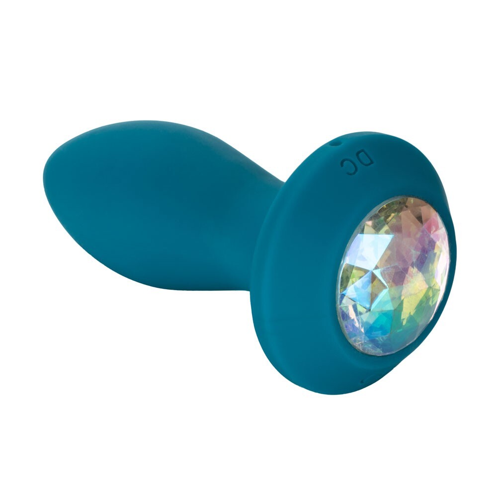 Butt Plug Power Gem Vibrating Petite Crystal Probe Blue
