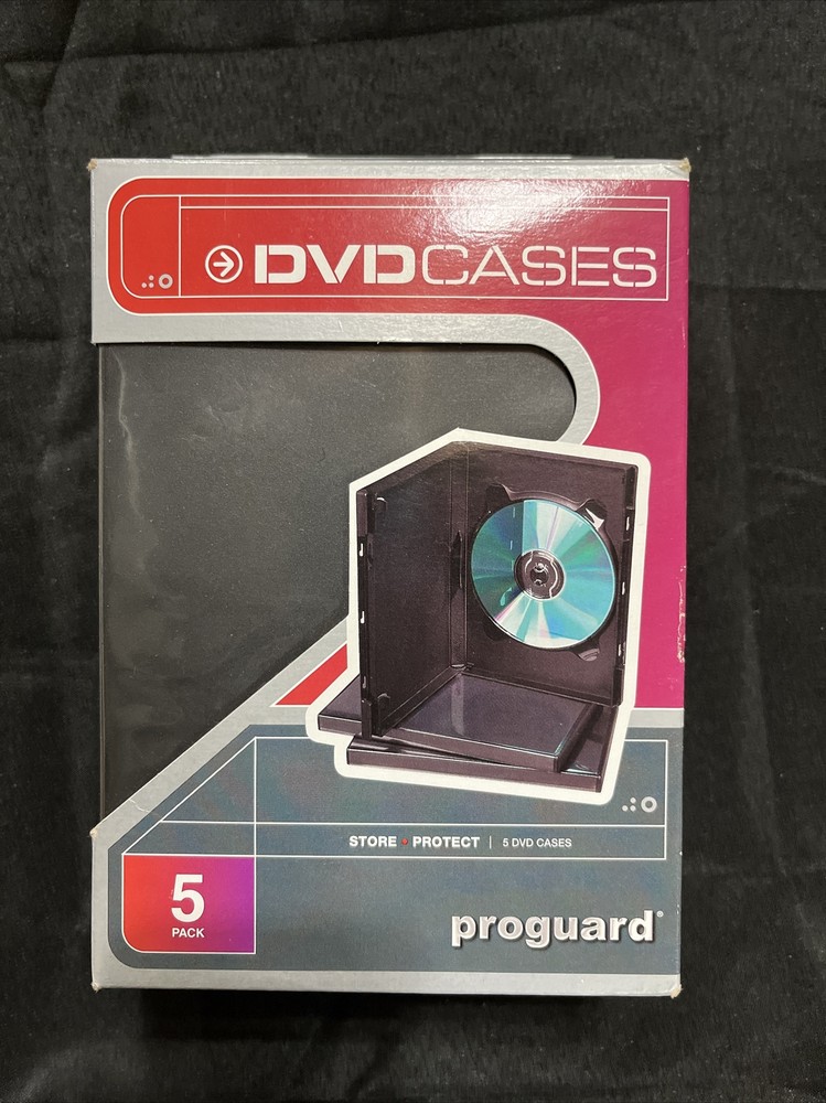 NEXPAK DVD3-BLK-5PK DVD Storage Case. New.