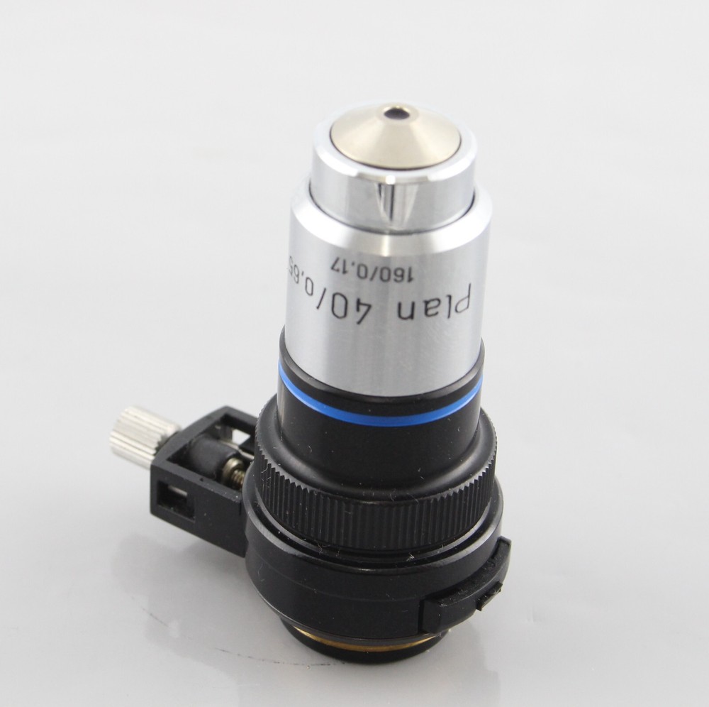 Zeiss Plan 40x 0.65 Objective with DIC Prism Slider Greyline Microscope