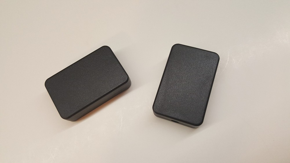 2 PACK --- Small Black Plastic Electric Project Box
