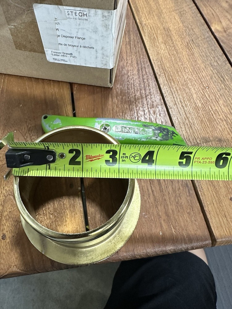 BRASSTECH GARBAGE DISPOSER FLANGE Satin Brass