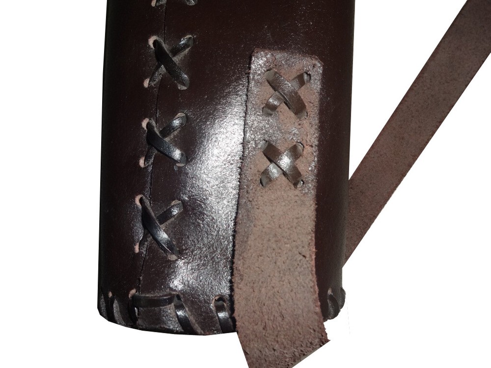 Leather Hunter Quiver Brown - LARP Quiver E404