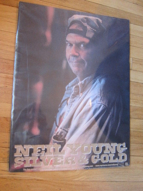 NEIL YOUNG Silver and Gold promo poster 18x24