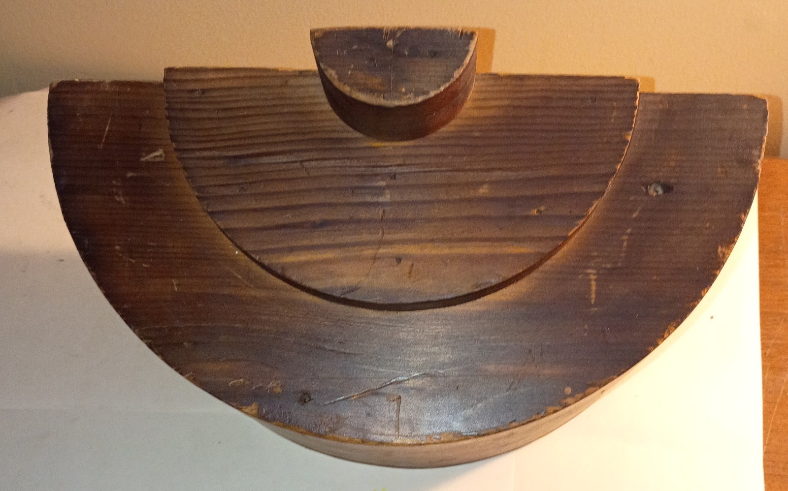 Interesting Antique Industrial Wooden Foundry Pattern Mold - C. 1920