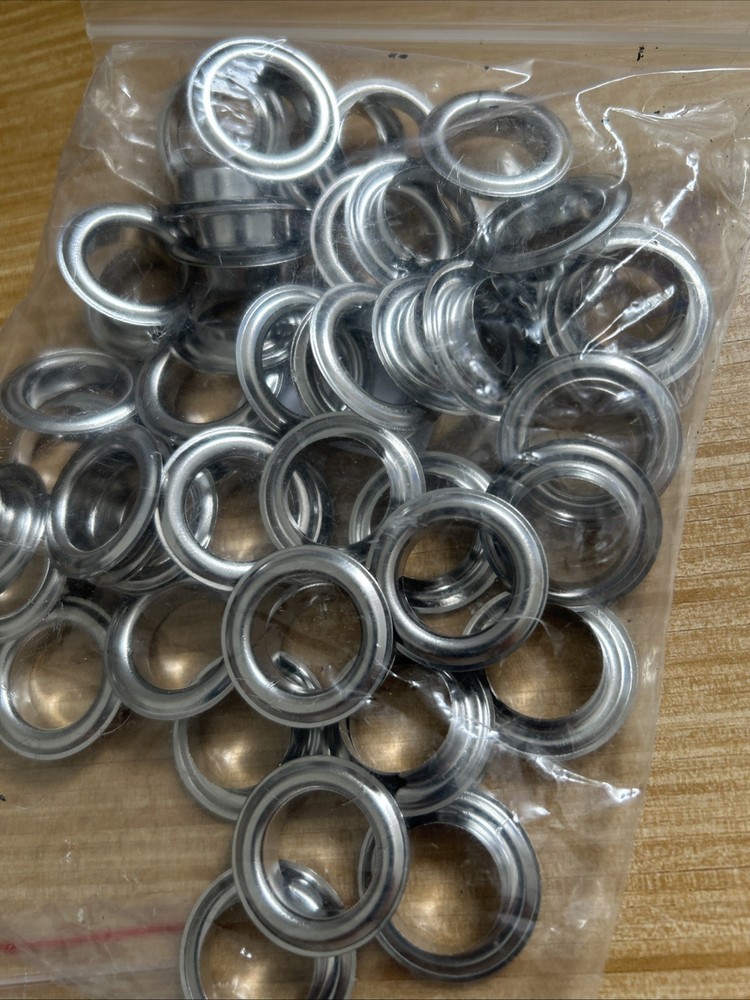 Grommets -silver-17mm. Set.