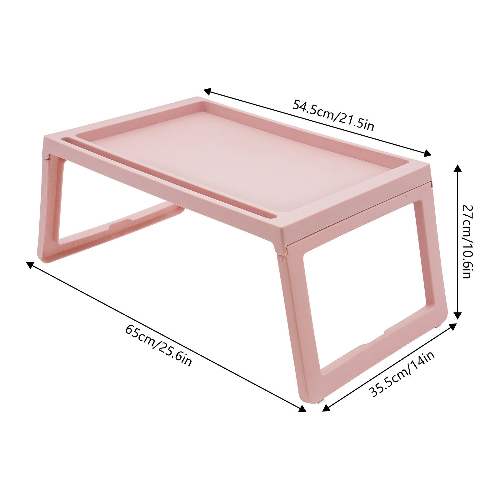 6pcs Foldable Lap Desks Tray Folding Table Set For Laptop Desk Food Tray Pink