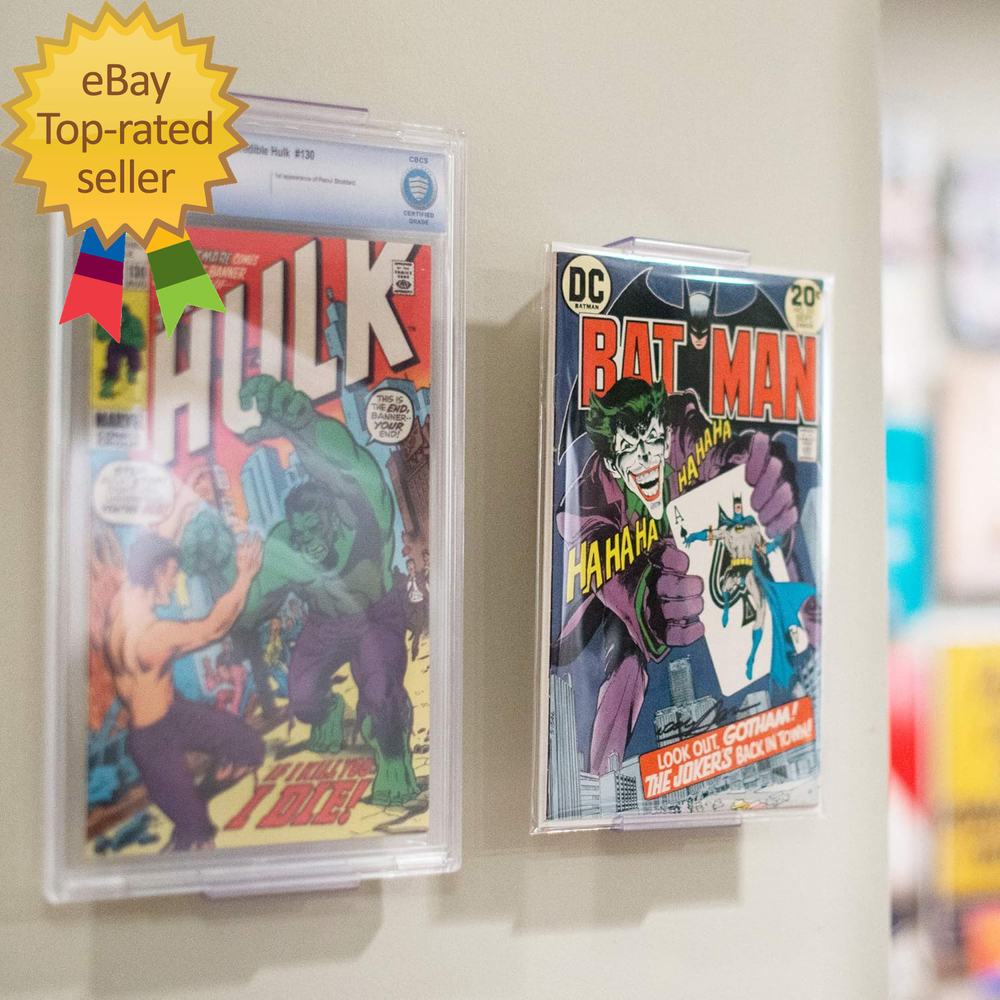 Comic Mount 5 Pack Comic Book Shelf Stand or Wall Mount Display Invisible