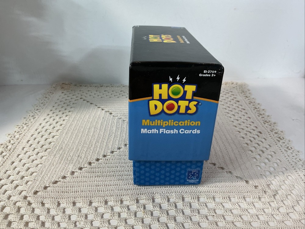 Hot Dots Multiplication Math Flash Cards ~ Learn 100 Multiplication Facts (0-9)