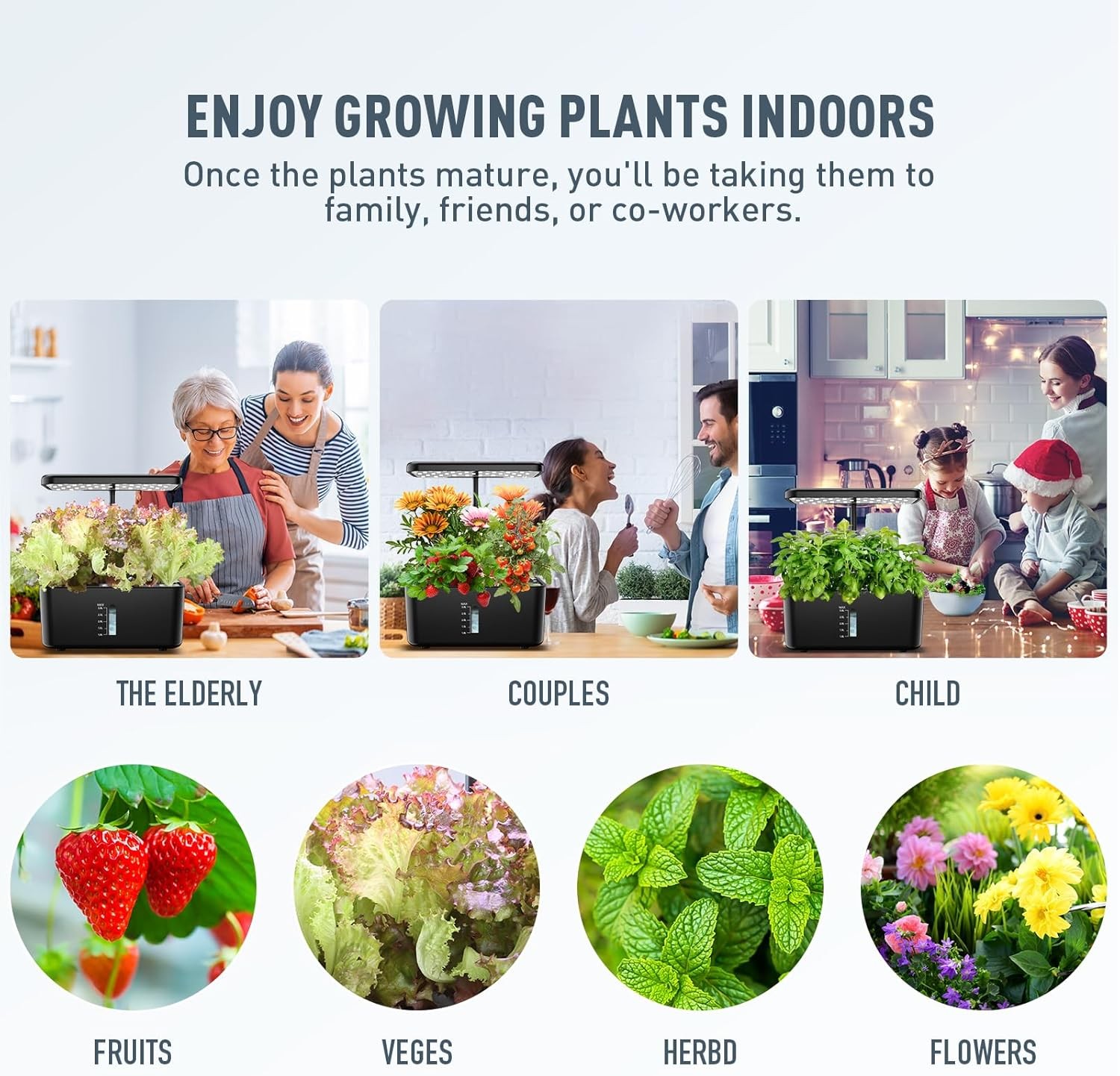 Ahopegarden 50pcs Hydroponic Pods Kit: Compatible with 50pcs, Brown