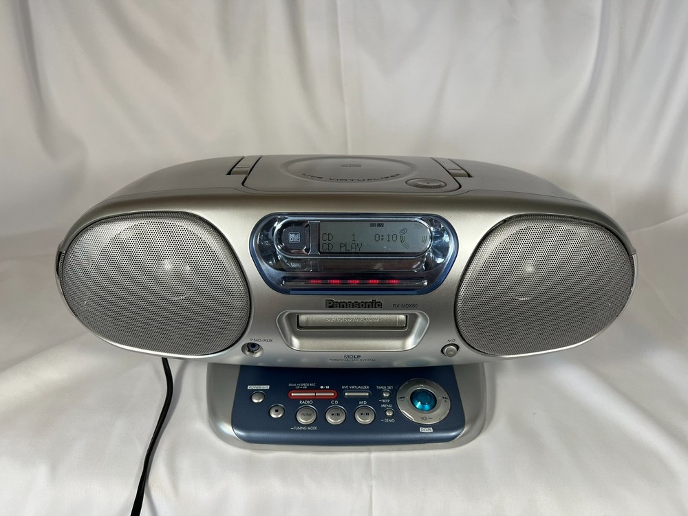 Personal MD system RX-MDX60 CD and MD operation confirmed