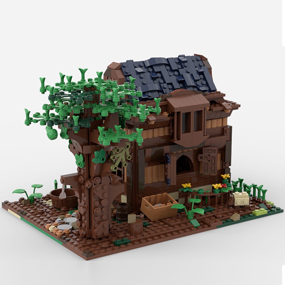 Compatible Modular Building: Little House with Tree and Interior 1141