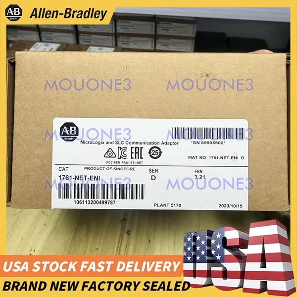 NEW Allen Bradley 1761-NET-ENI Sealed EtherNet Interface Module 1PCS