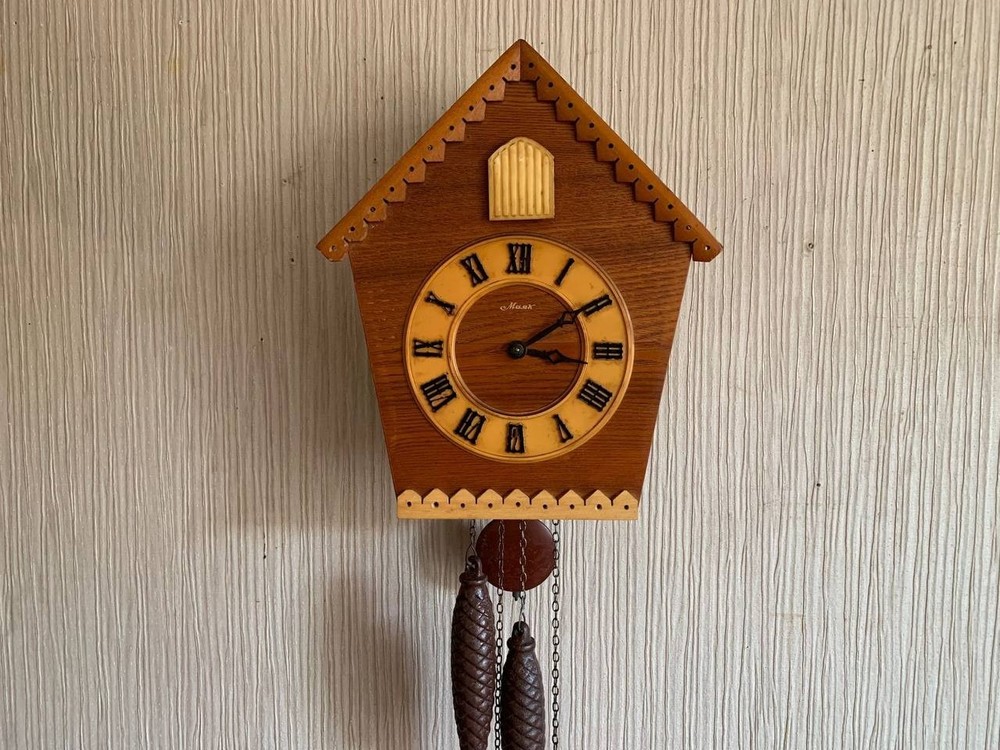 Soviet Vintage Cuckoo clock, USSR clock, Soviet working clock, Working cuckoo